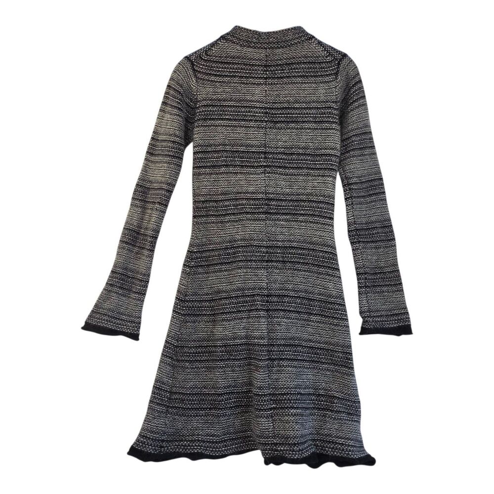 VTG French Connection Sweater Coat Medium Lambswool Angora Knit Cardigan Y2K - Picture 2 of 11